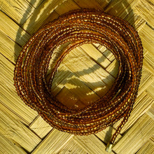 Load image into Gallery viewer, handmade african waist beads brown
