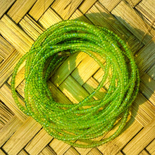 Load image into Gallery viewer, hand made African waist beads lime green
