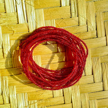 Load image into Gallery viewer, handmade african waist beads red
