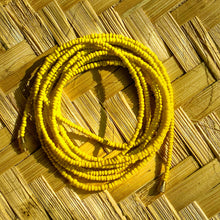 Load image into Gallery viewer, hand made african waist beads in yellow
